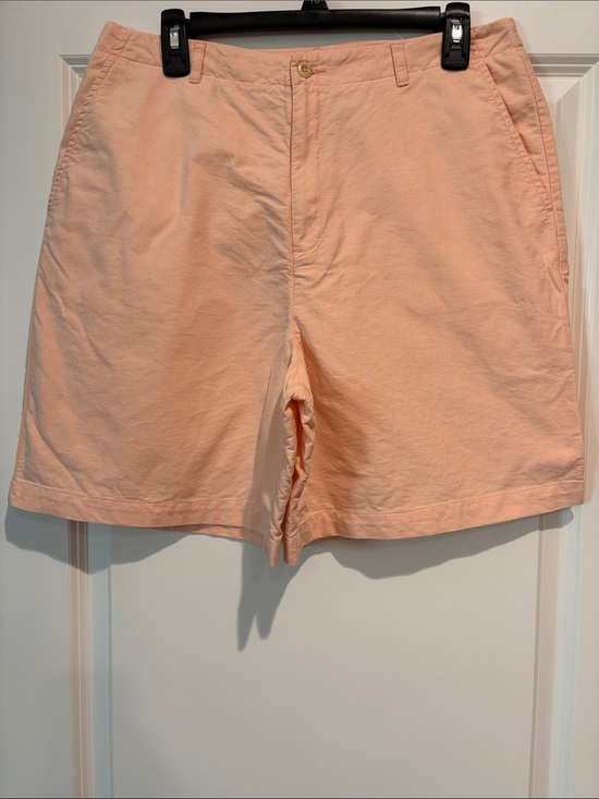 Lands' End Pants - Land’s End Women’s Peach Casual Cotton High Waisted Shorts, 14 Regular